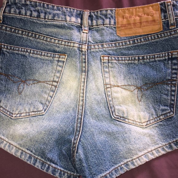 paris blues originals medium wash denim shorts - Picture 3 of 6